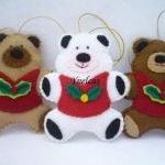 Bears, Felt Christmas Ornam..