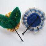 Felt and Fabric Bobby pin -..