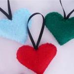 Heart, Felt Christmas Ornam..